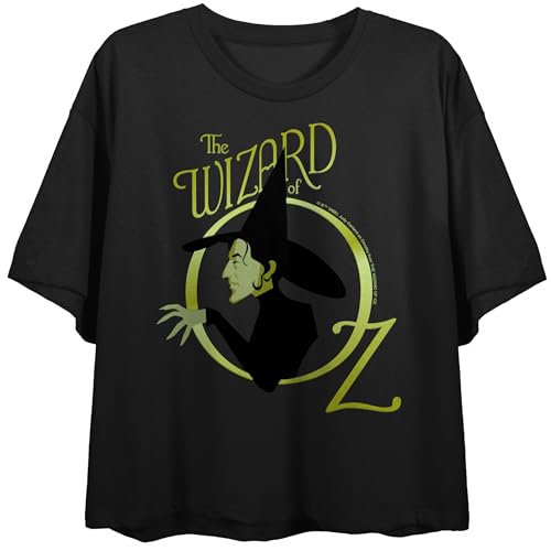 The Wizard of Oz Wicked Witch Women's Black Crop Top