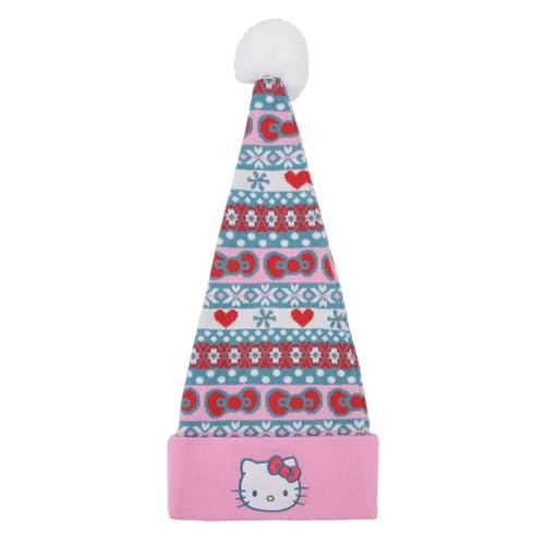 Hello Kitty Holiday Pattern Santa Hat