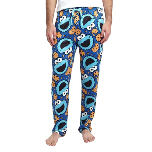 Sesame Street Cookie Monster AOP Mens Sleep Pajama Pants