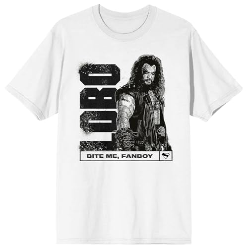 Supergirl Movie (2026) Lobo Bite Me Fanboy Men’s White Crew Neck Short Sleeve T-shirt