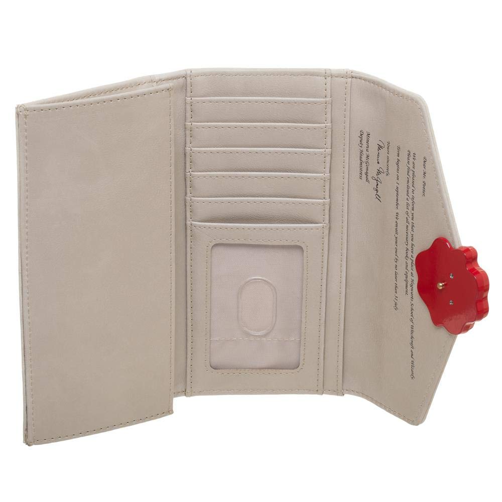 Hogwarts Letter w/ Crest Seal One Size Fits Most Faux Leather Wallet