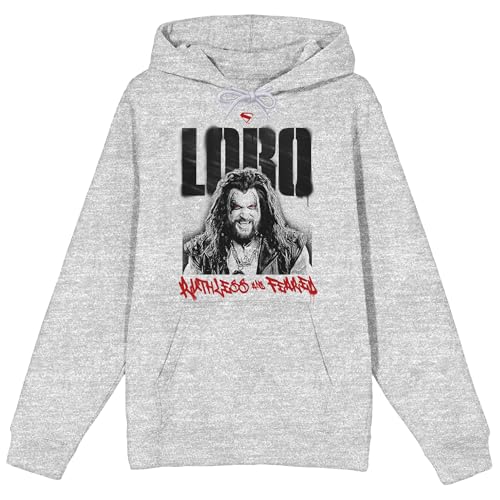 Supergirl Movie (2026) Lobo Ruthless And Feared Graffiti Men’s Athletic Heather Long Sleeve Hooded Sweatshirt