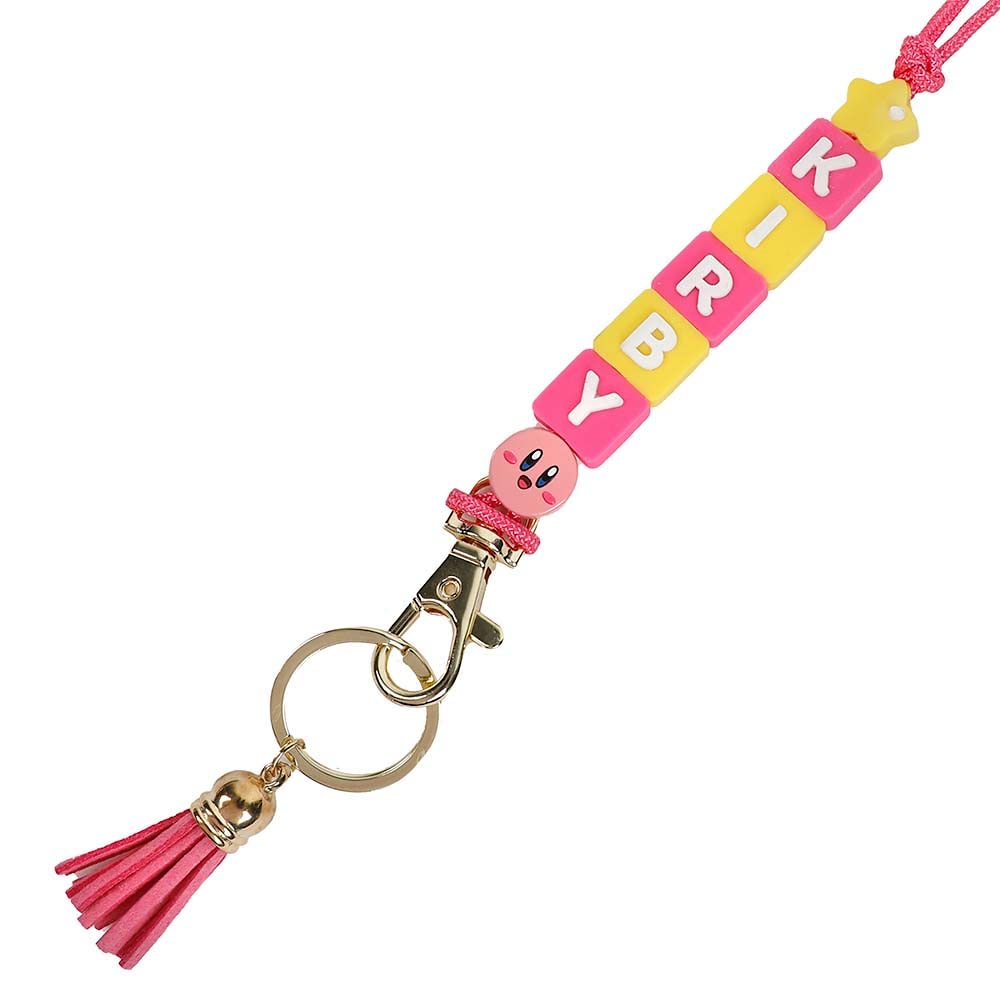 Kirby Charm Lanyard and Tassel Keychain