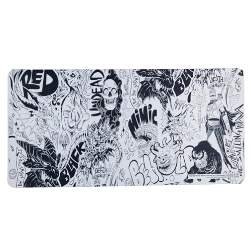 Dungeons & Dragons Monster Sketch Art 31.5" x 15.5" White Desk Mat