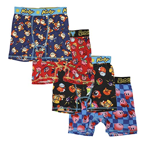 Kirby Characters & Power Ups 4-Pack Boy's Boxer Briefs