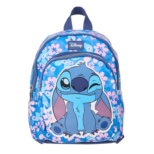 Disney's Stitch With Tropical All-Over Print 10.5" Mini Backpack