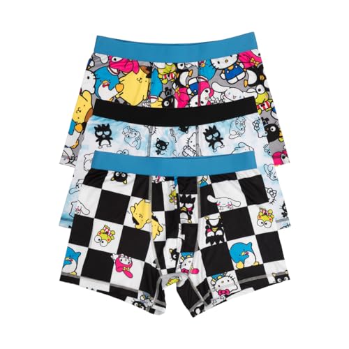 Hello Kitty & Friends 3-Pack of Men's Character Boxer Briefs