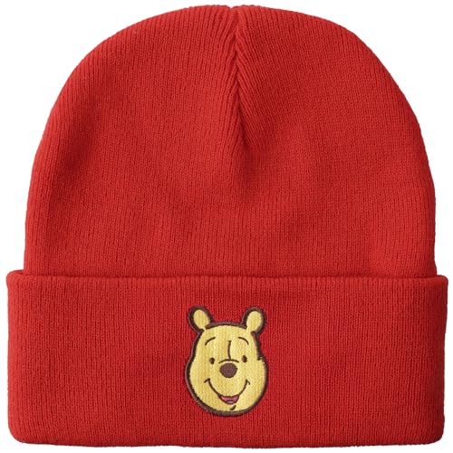 Winnie The Pooh Embroidery Acrylic Knit Cuff Beanie