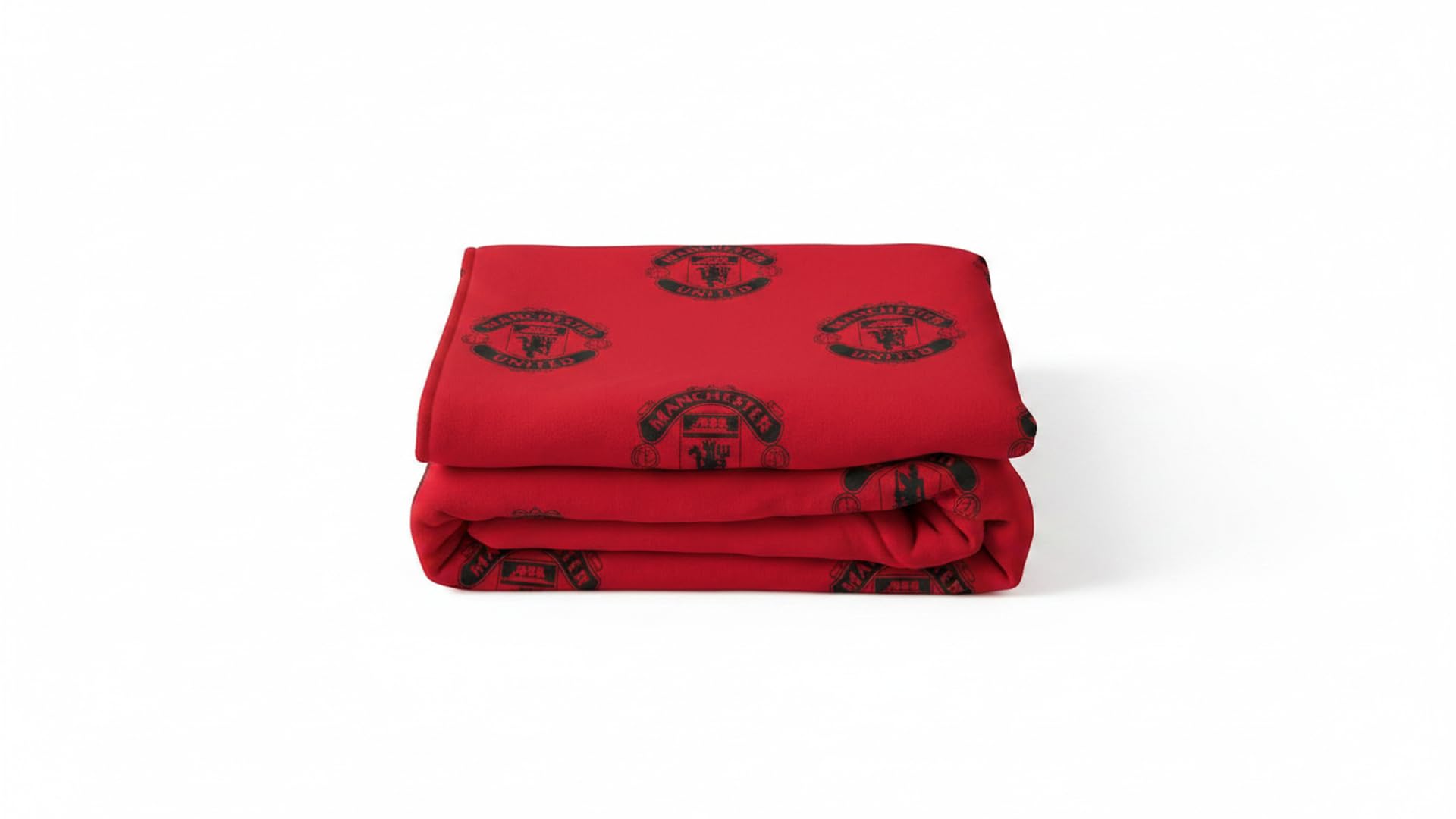 Manchester United FC Classic Adult Red Traditional Throw Blanket (64 x 64 CM)