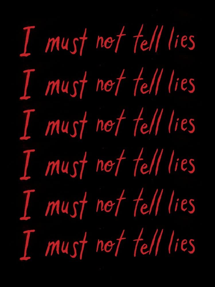 Harry Potter I Must Not Tell Lies Repeated Text Men's Black T-shirt