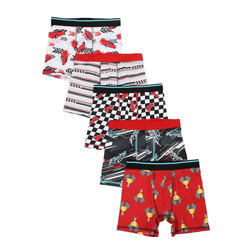 FUNFARE Underwear Racing Boy's 5-Pack Boxer Briefs