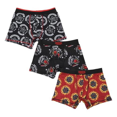 Stranger Things Hellfire Club Men's 3-Pack Boxer Briefs