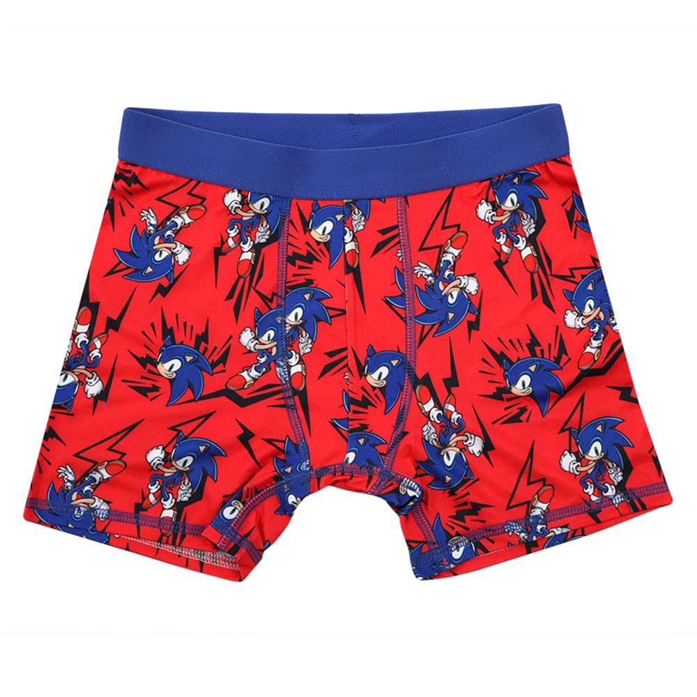 Sonic the Hedgehog Boys Boxer Briefs Set - 5 Pack Kids Underwear