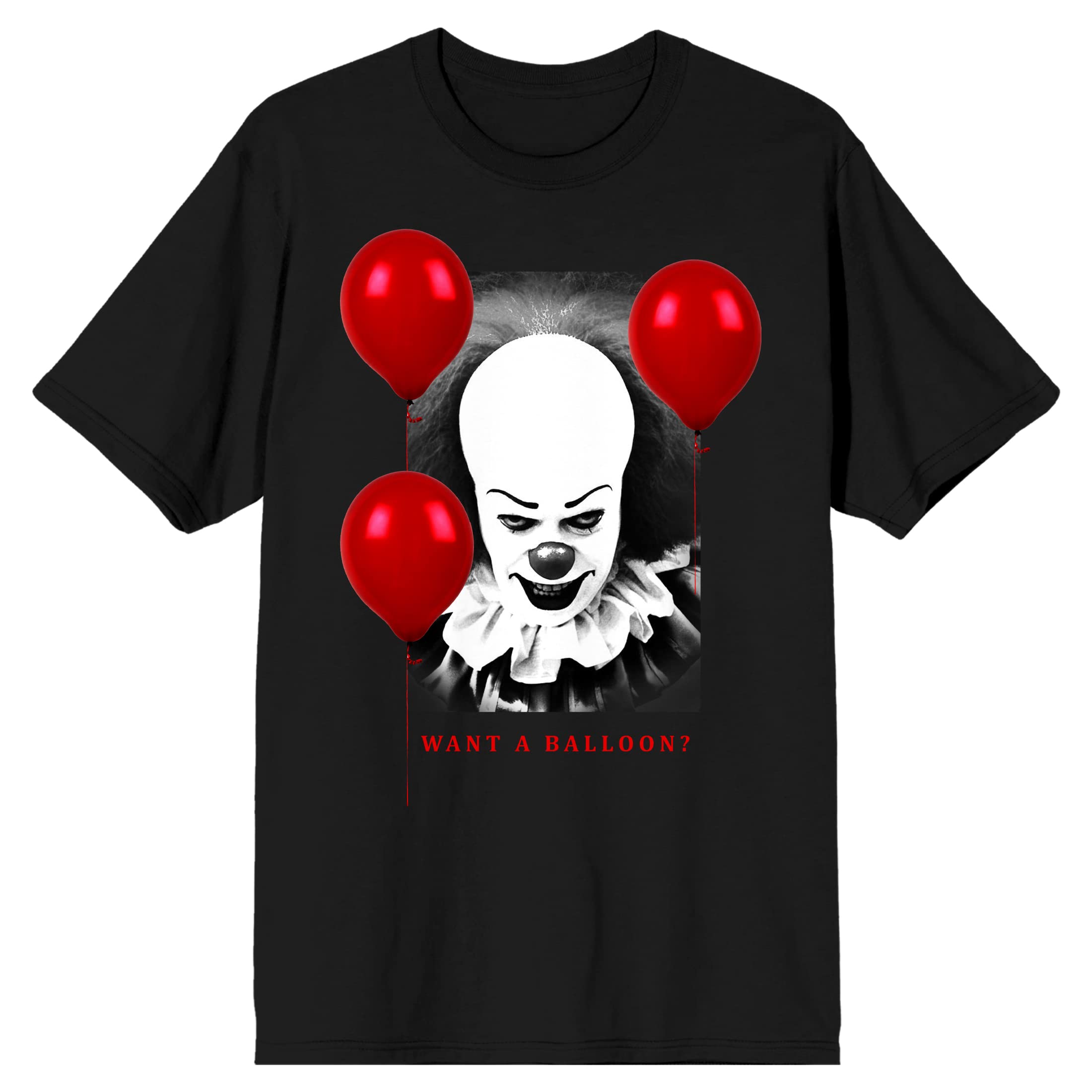 It 1990 Pennywise Want a Balloon Men's Black T-shirt