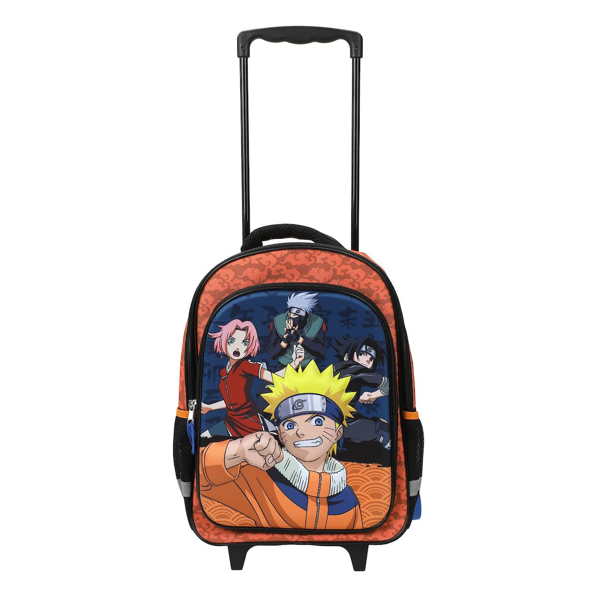 Naruto Anime Characters Youth 16" Orange Rolling Backpack