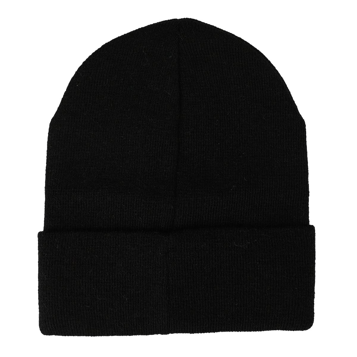 Kuromi Purple Circle Black Cuffed Embroidered Logo knitted Beanie