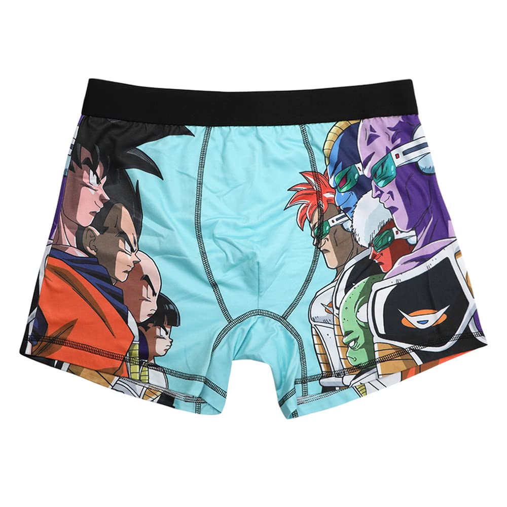 Dragon Ball Z Anime Cartoon Mens 3pk Boxer Briefs Set