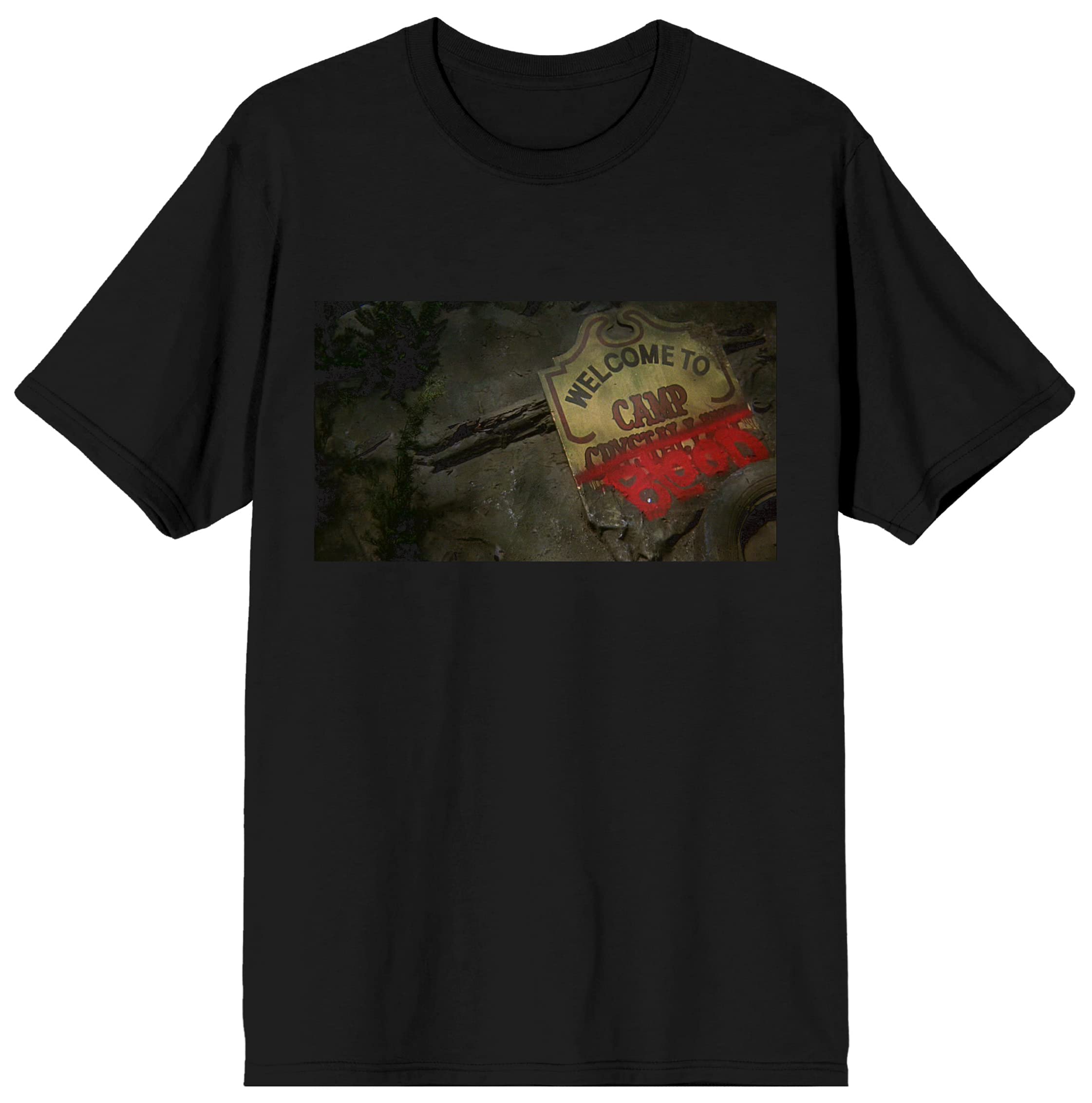 Friday the 13th Welcome to Camp Blood Men's Black Graphic Tee