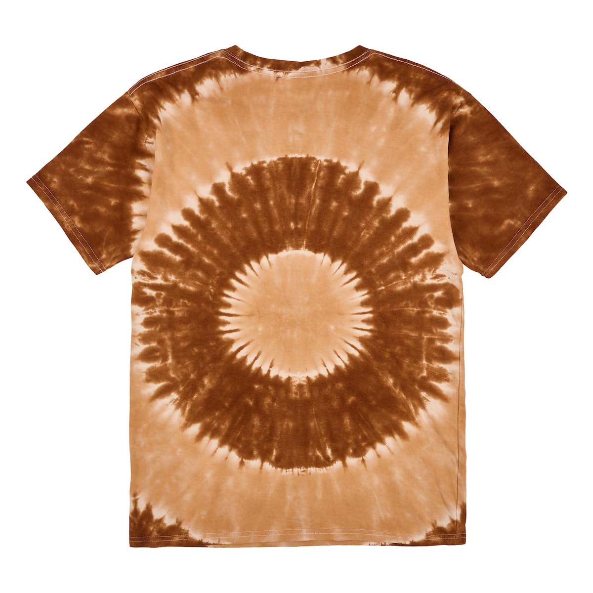 Five Nights At Freddy's Freddy Face Men's Brown Spiral Tie-Dye Crew Neck Short Sleeve T-shirt