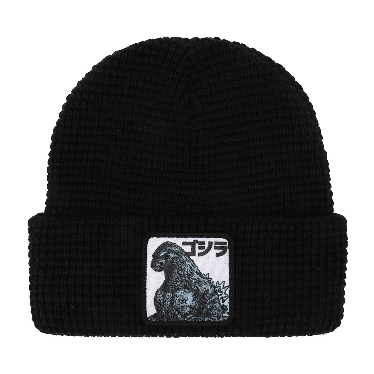 Godzilla Monster Patch Black Cuff Beanie