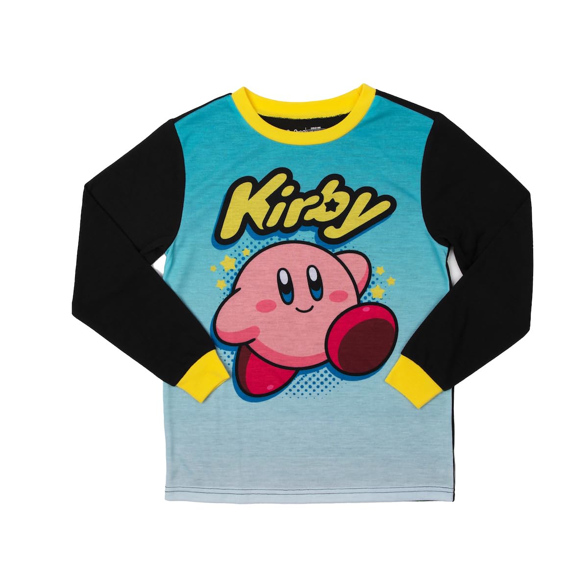 Youth Kirby Sleepwear Set: Long-Sleeve Tee Shirt, Sleep Shorts, and Sleep Pants