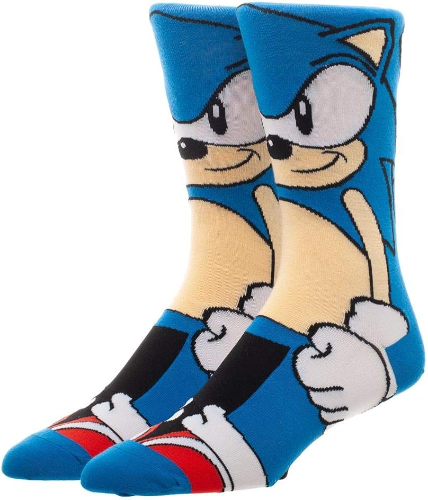 Sonic the Hedgehog 360 casual Character Crew Socks for Men