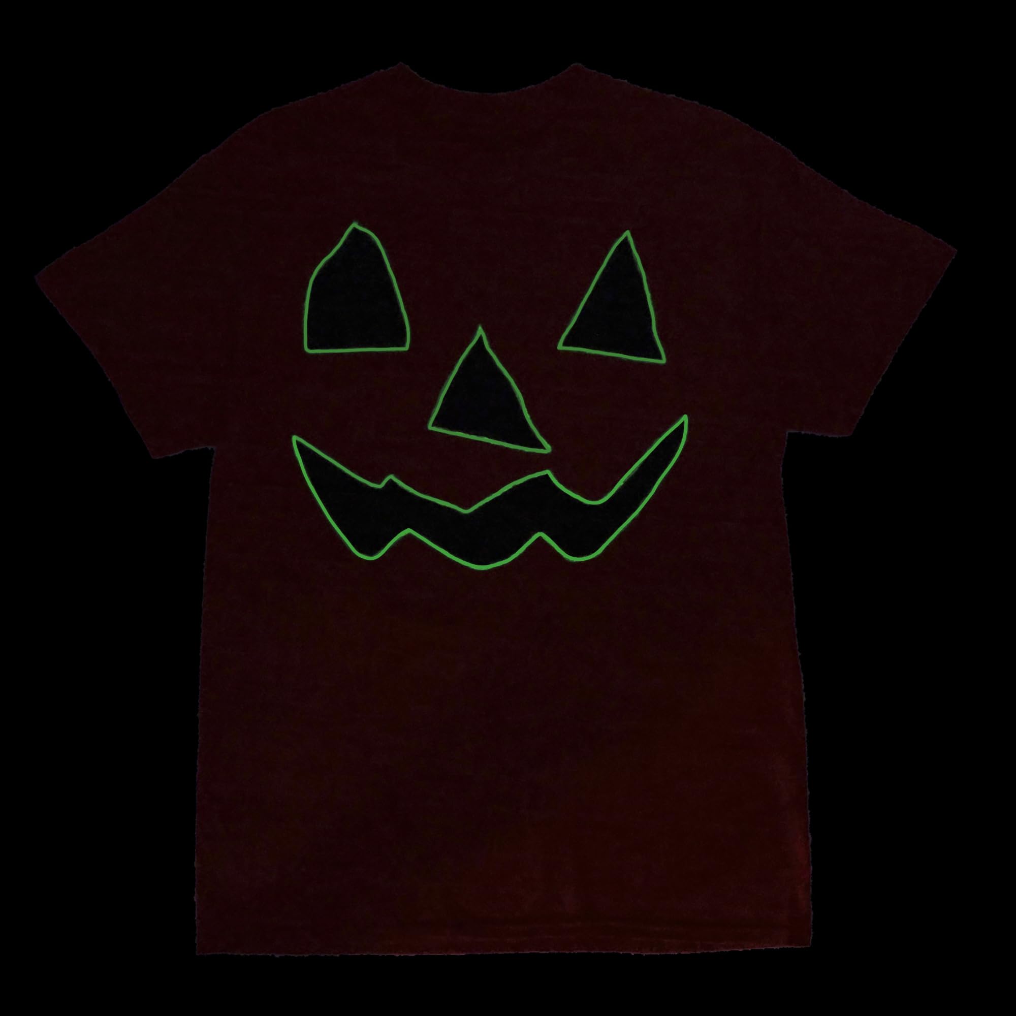 Jack O'Lantern Halloween Pumpkin Men's Orange Short Sleeve Tee