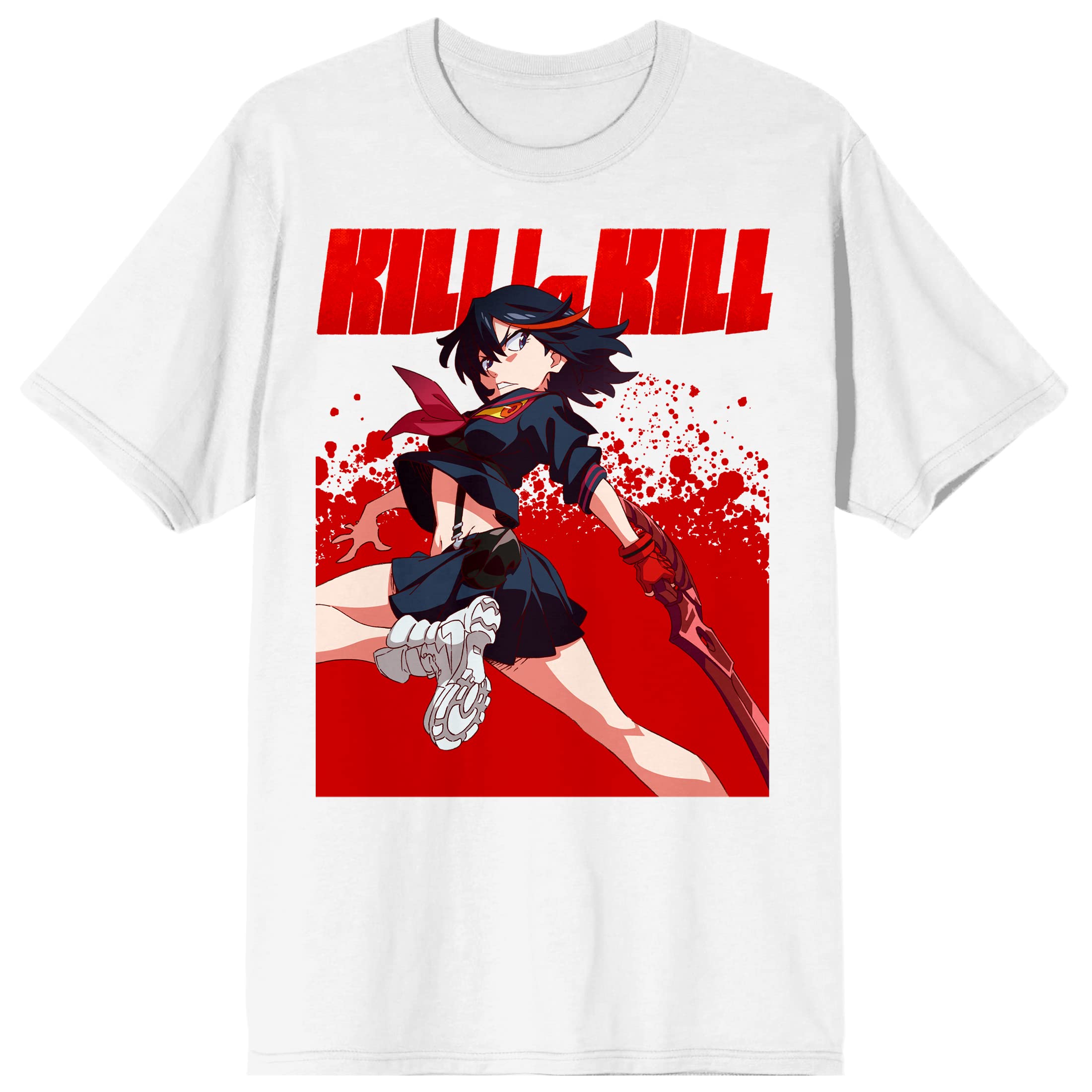 Kill La Kill Ryuko Matoi and Senketsu Men's White Graphic Tee