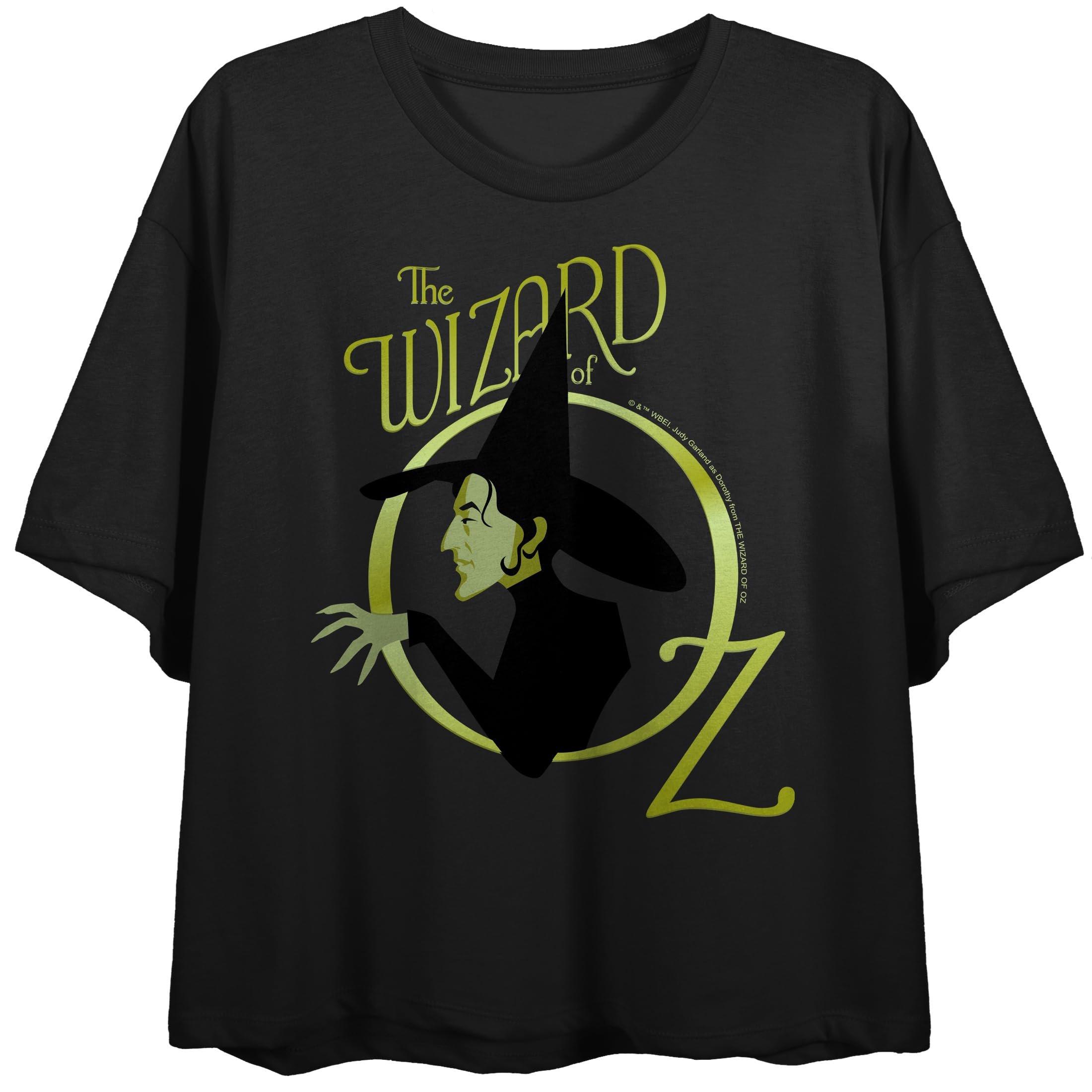The Wizard of Oz Wicked Witch Women's Black Crop Top
