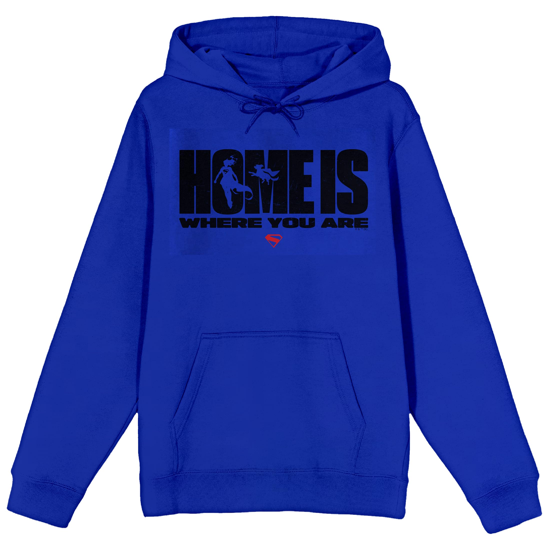 Supergirl Movie (2026) Home Is Wherever You Are Men’s Blue Long Sleeve Hooded Sweatshirt