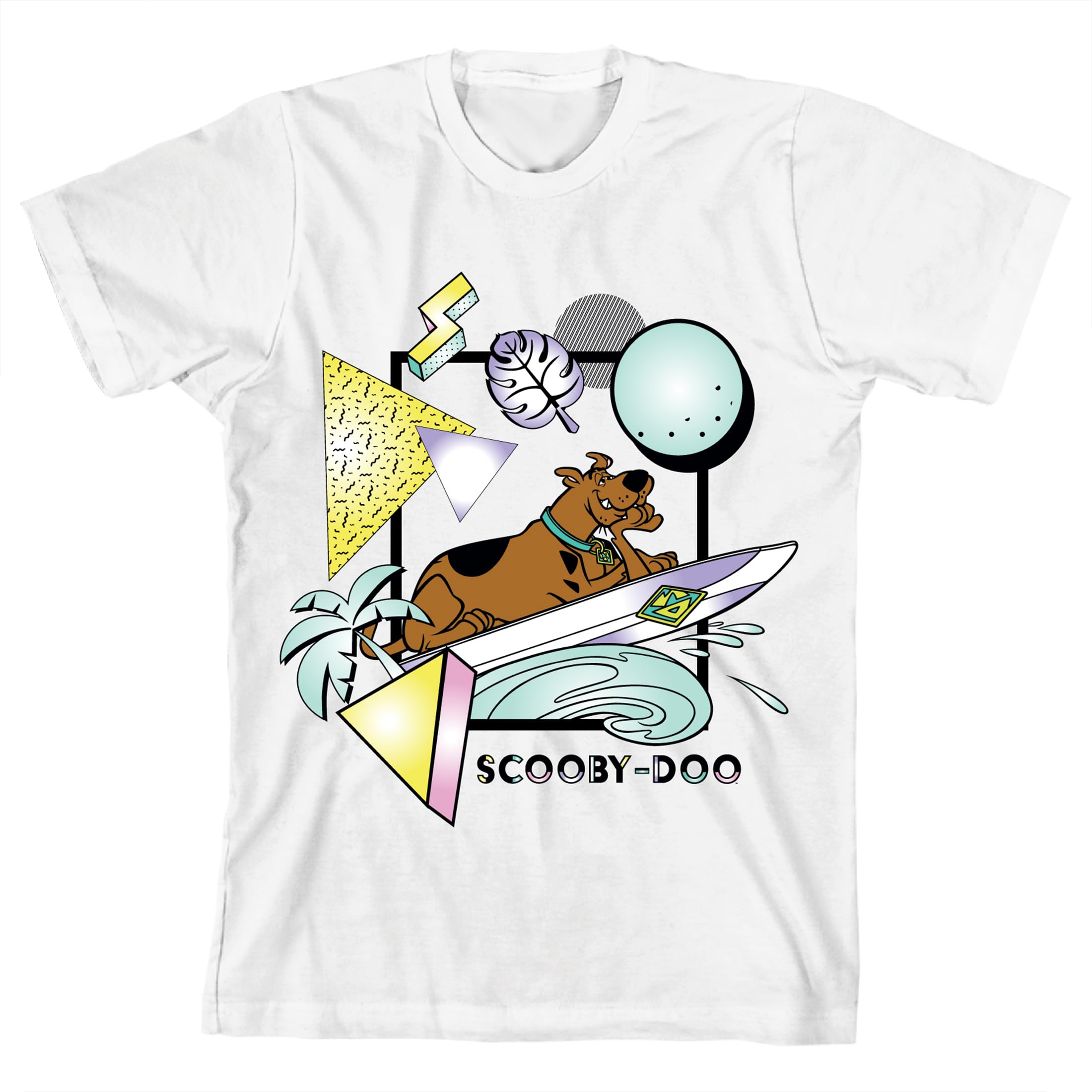 Scooby Doo Surfing Youth White Short Sleeve Tee
