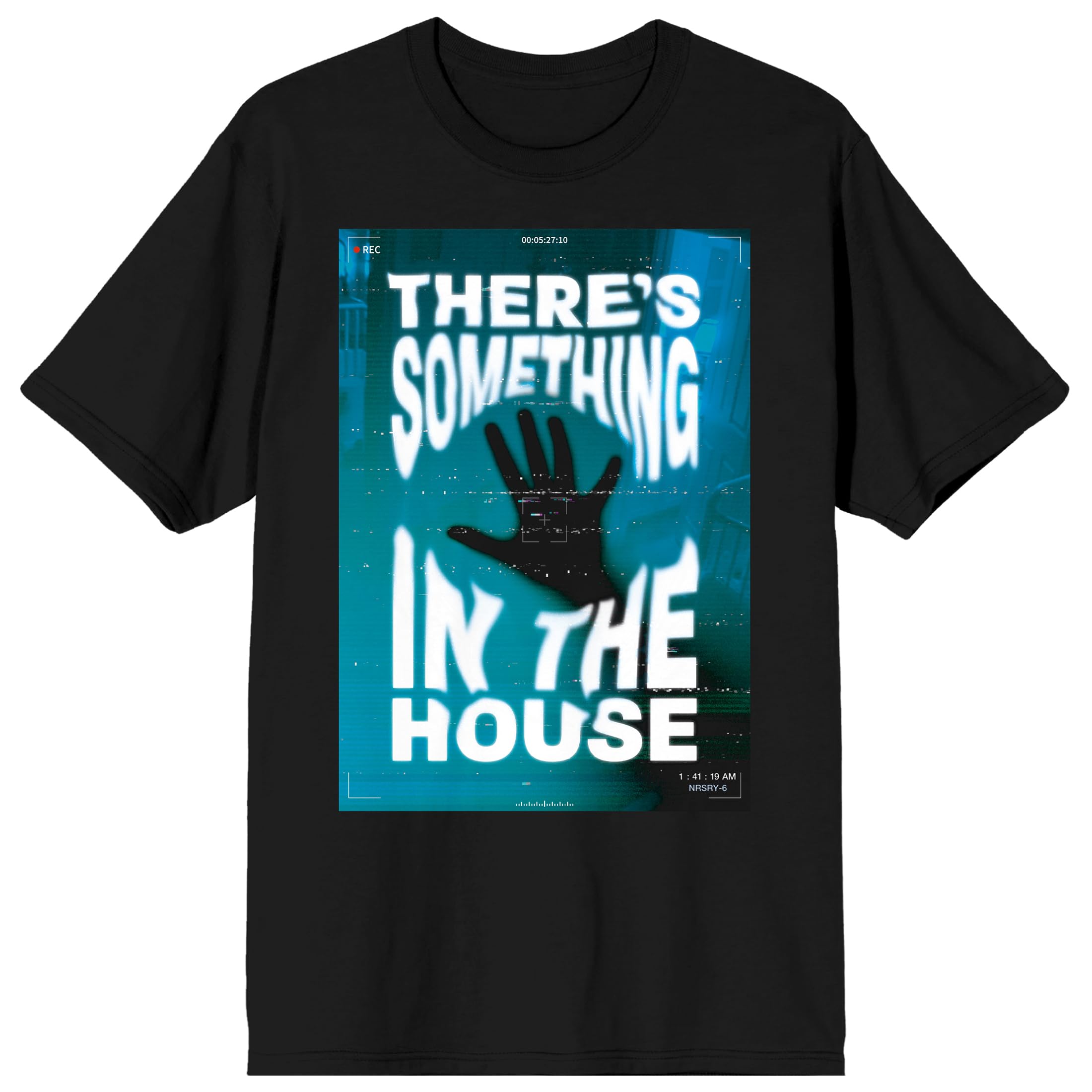 Paranormal Activity Hand Silhouette "There's Something In The House" Men's Black Short Sleeve Tee