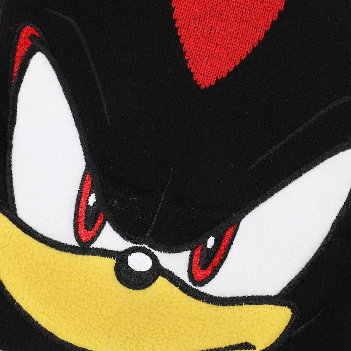 Sonic The Hedgehog 3D Shadow Black Cuff Beanie