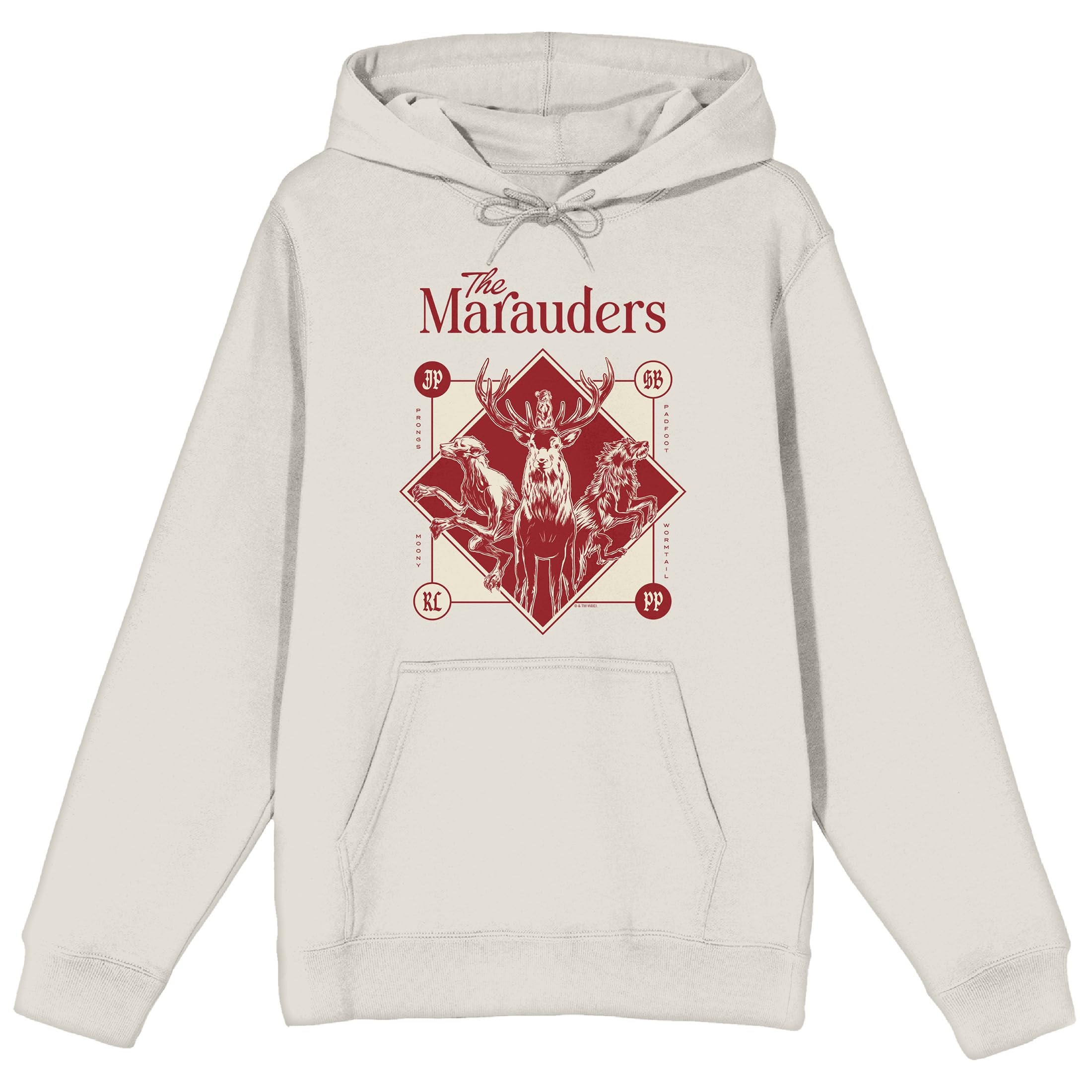 Harry Potter The Marauders Long Sleeve Adult Sand Hooded Sweatshirt