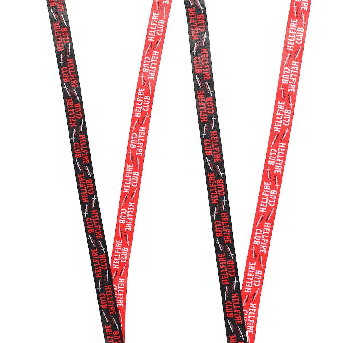Stranger Things Hellfire Club Lanyard with Breakaway Rubber Charm and ID Sleeve by Bioworld