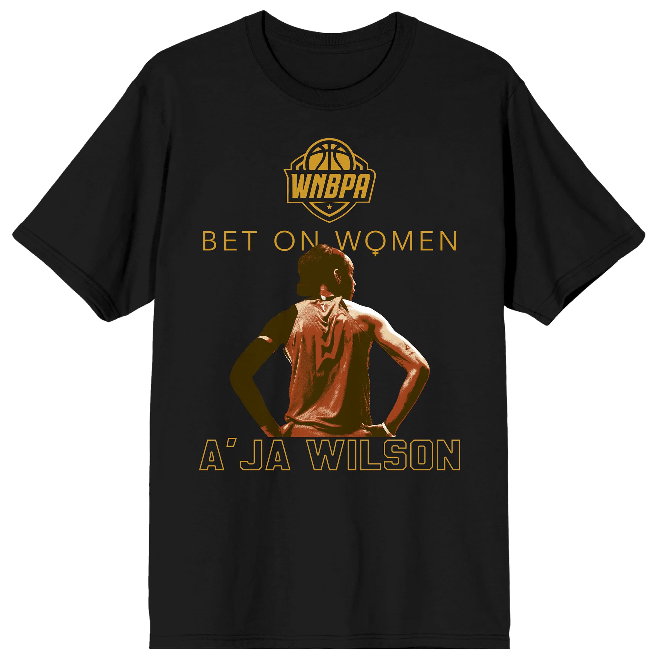 A'Ja Wilson MVP 2024 Women's Black Crew Neck Short Sleeve Tee