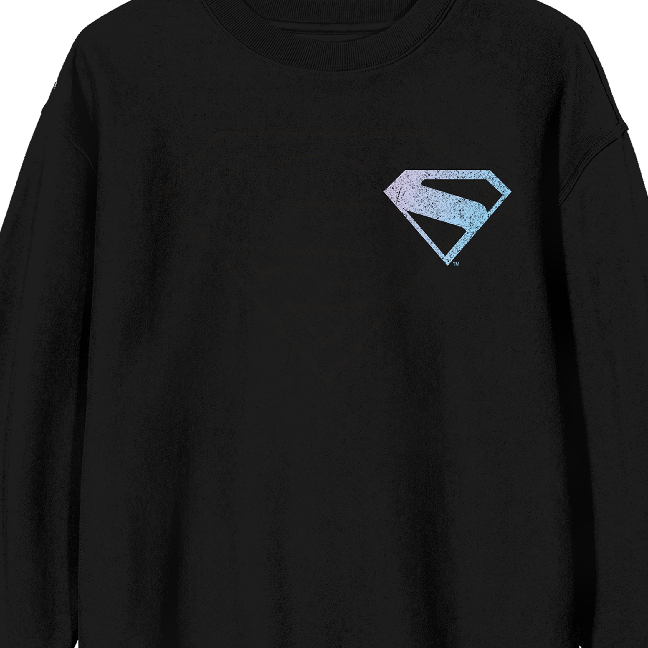 Supergirl (2026 Movie) Have Fun In The Phantom Zone Adult Black Crew Neck Sweatshirt
