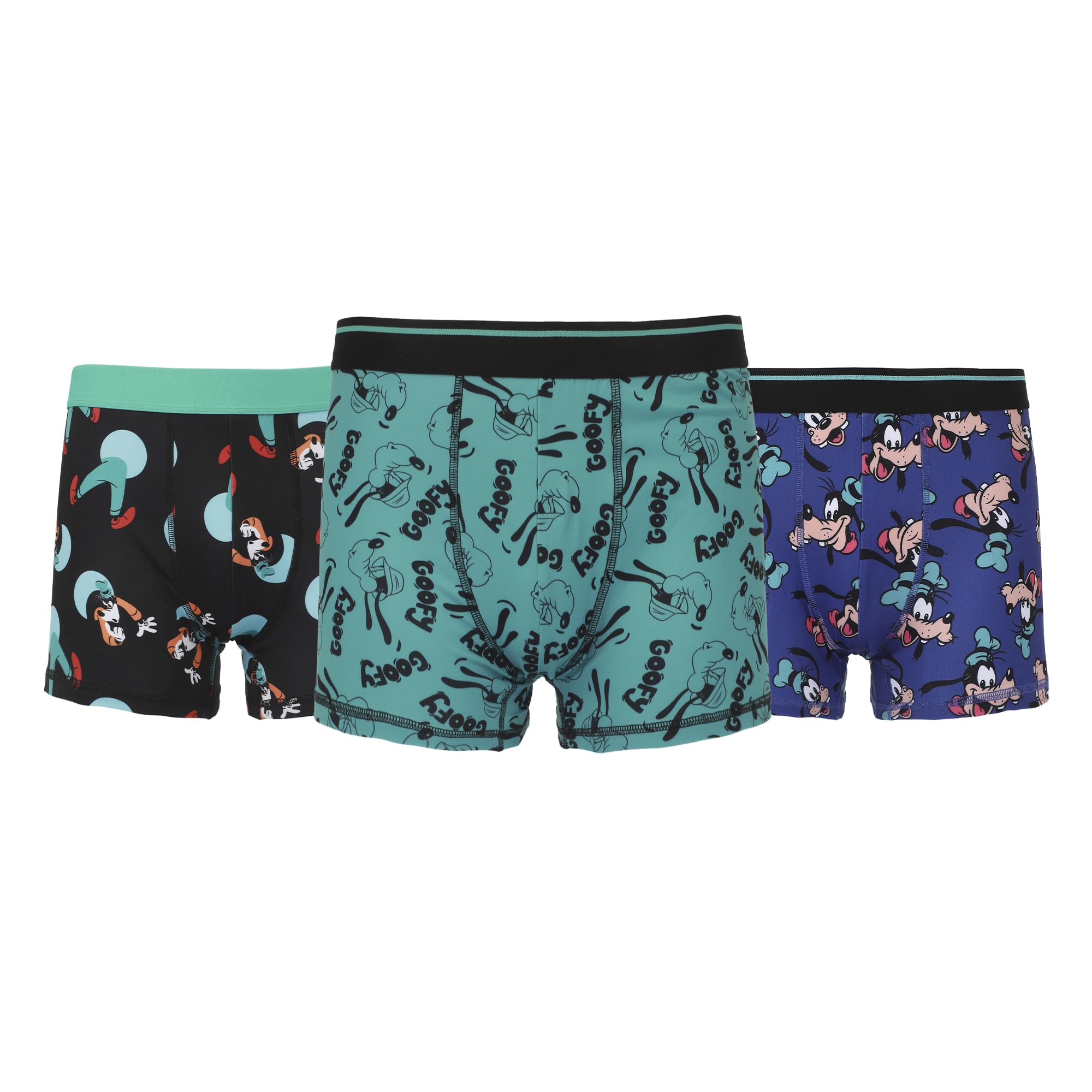 Disney Classic Characters Goofy Print Men's 3-Pack Boxer Briefs