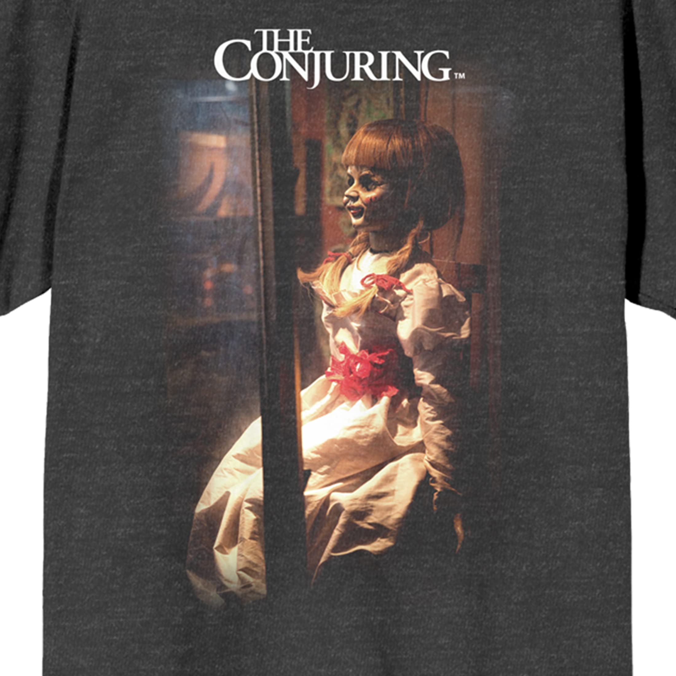 The Conjuring Skeleton Woman Poster Art Juniors Charcoal Heather T-shirt