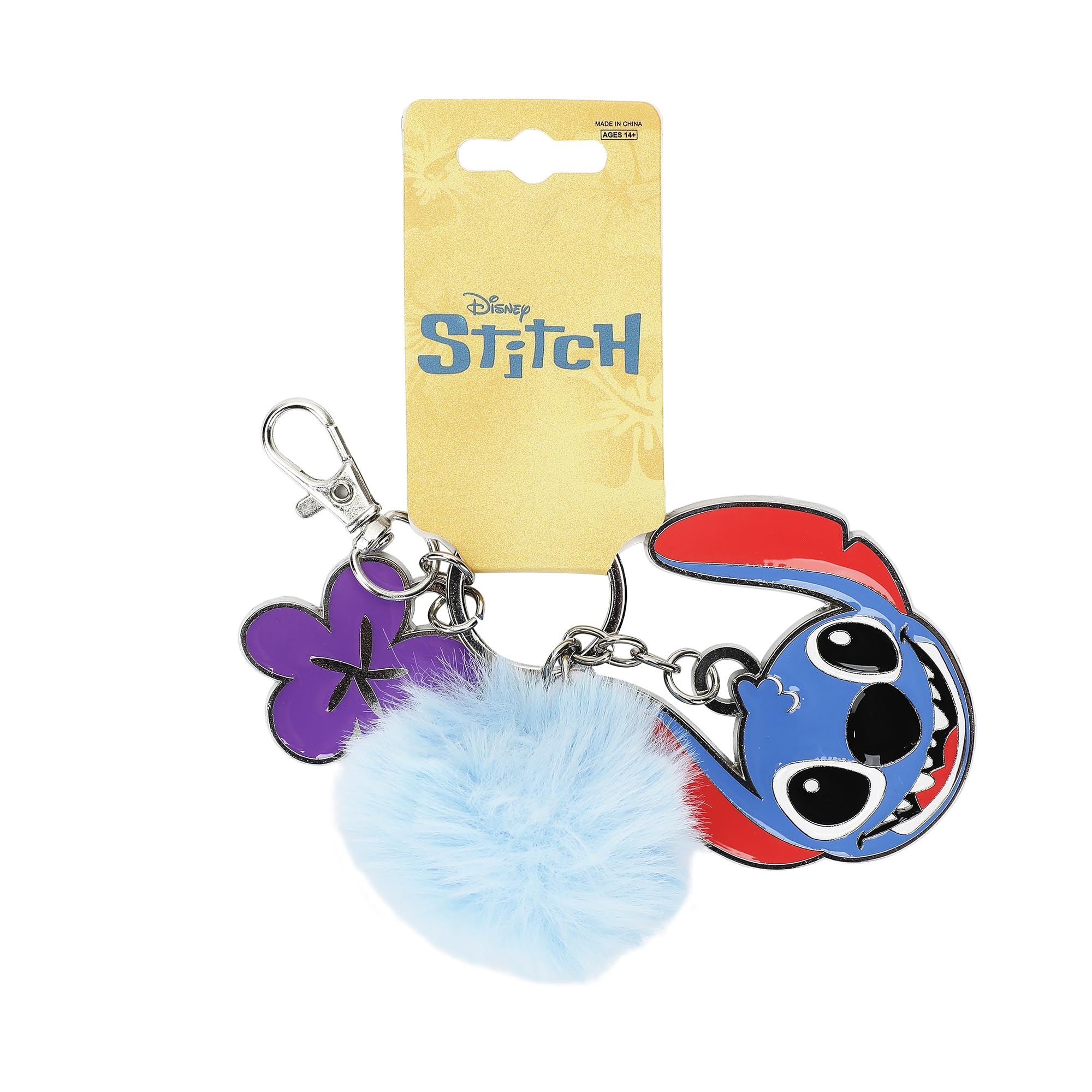 Disney Lilo & Stitch Multi-Charm and Pom Pom Keychain