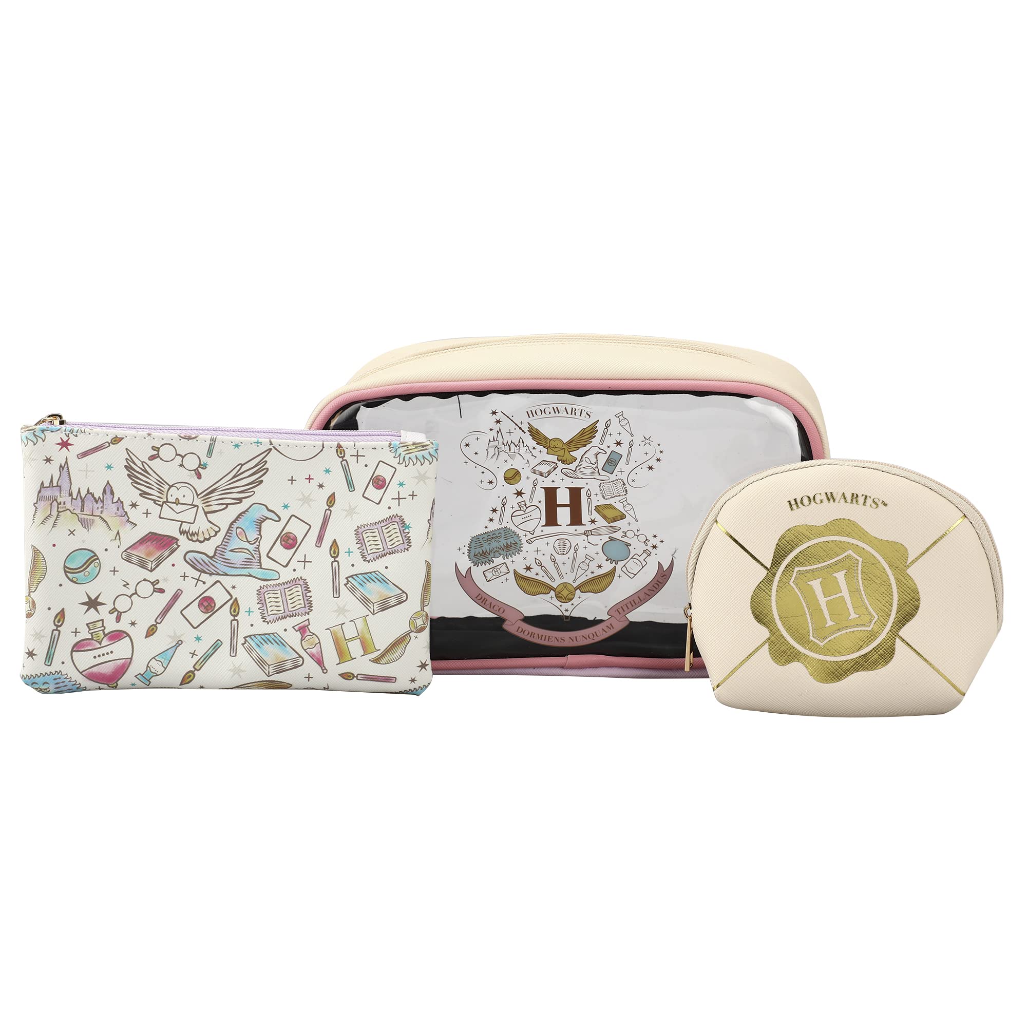 Harry Potter Hogwarts Crest 3-Piece Travel Toiletry Set