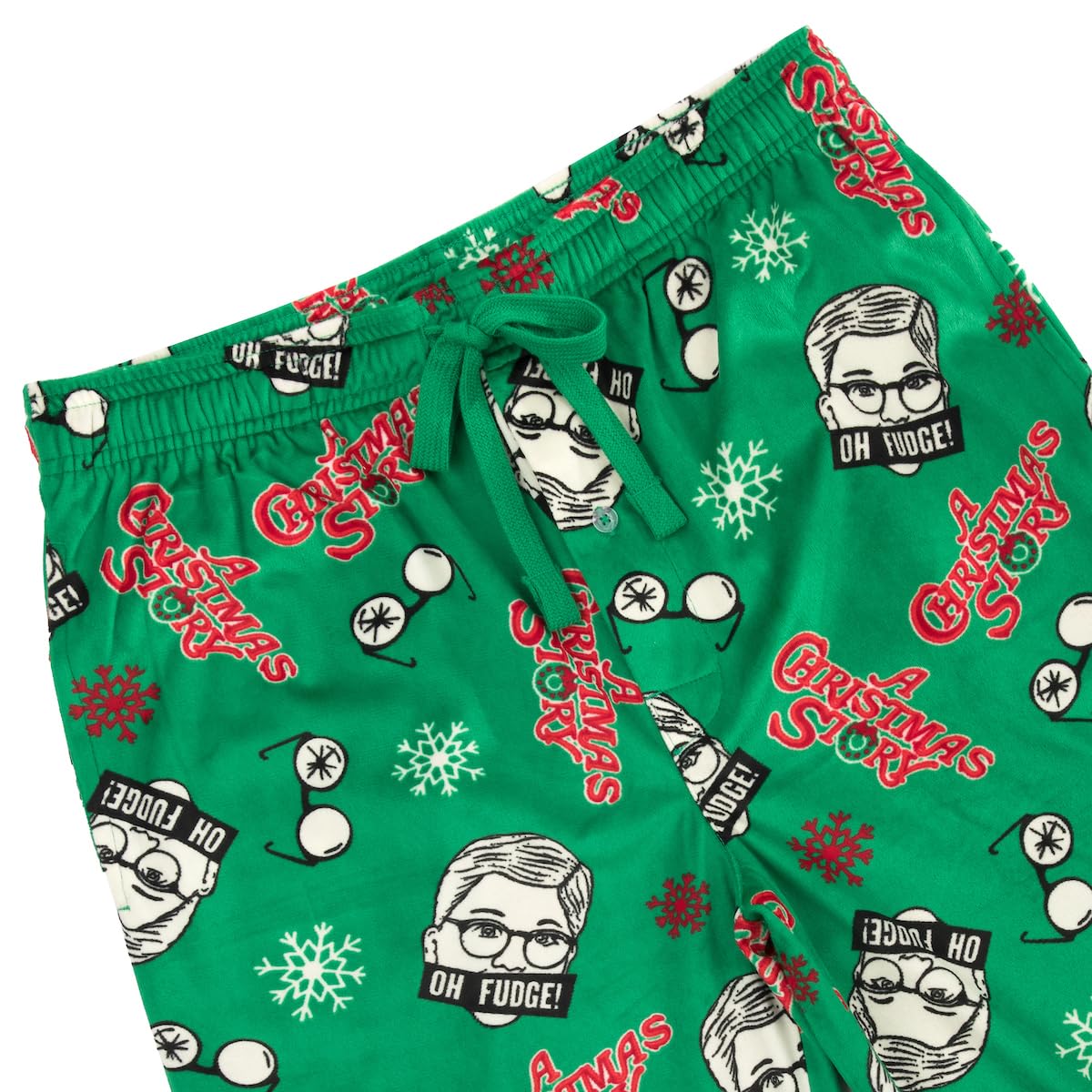 Men's Adult A Christmas Story Green Holiday Sleep Pants - Cozy Christmas Sleepwear