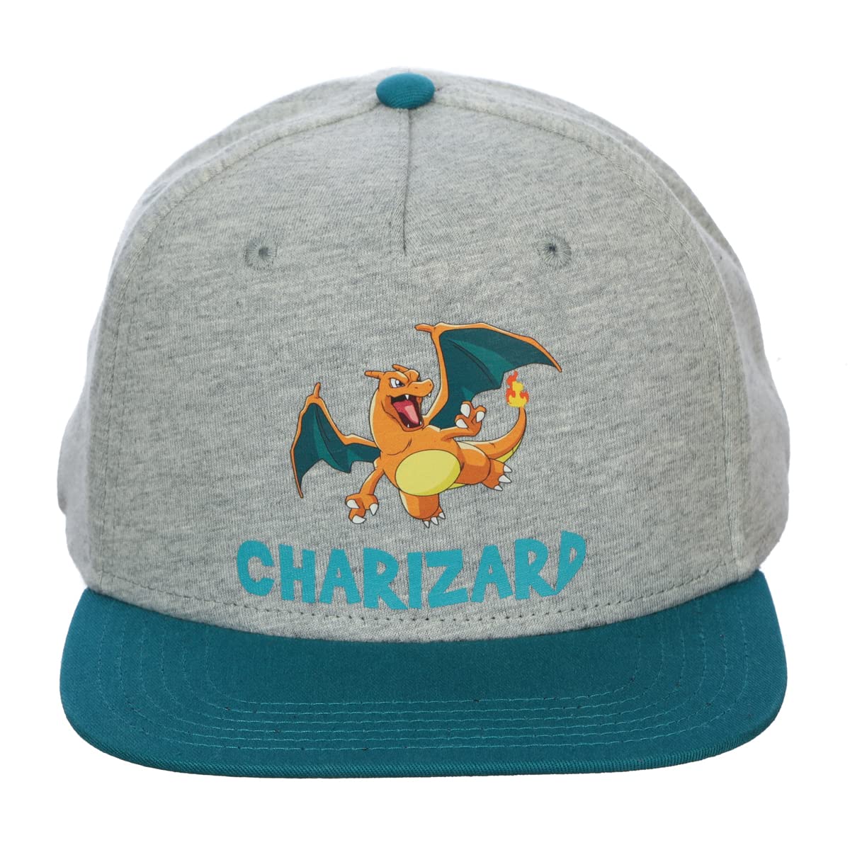 Kids Pokemon Charizard Athletic Jersey Snapback Hat with Patch and Printing OSFA