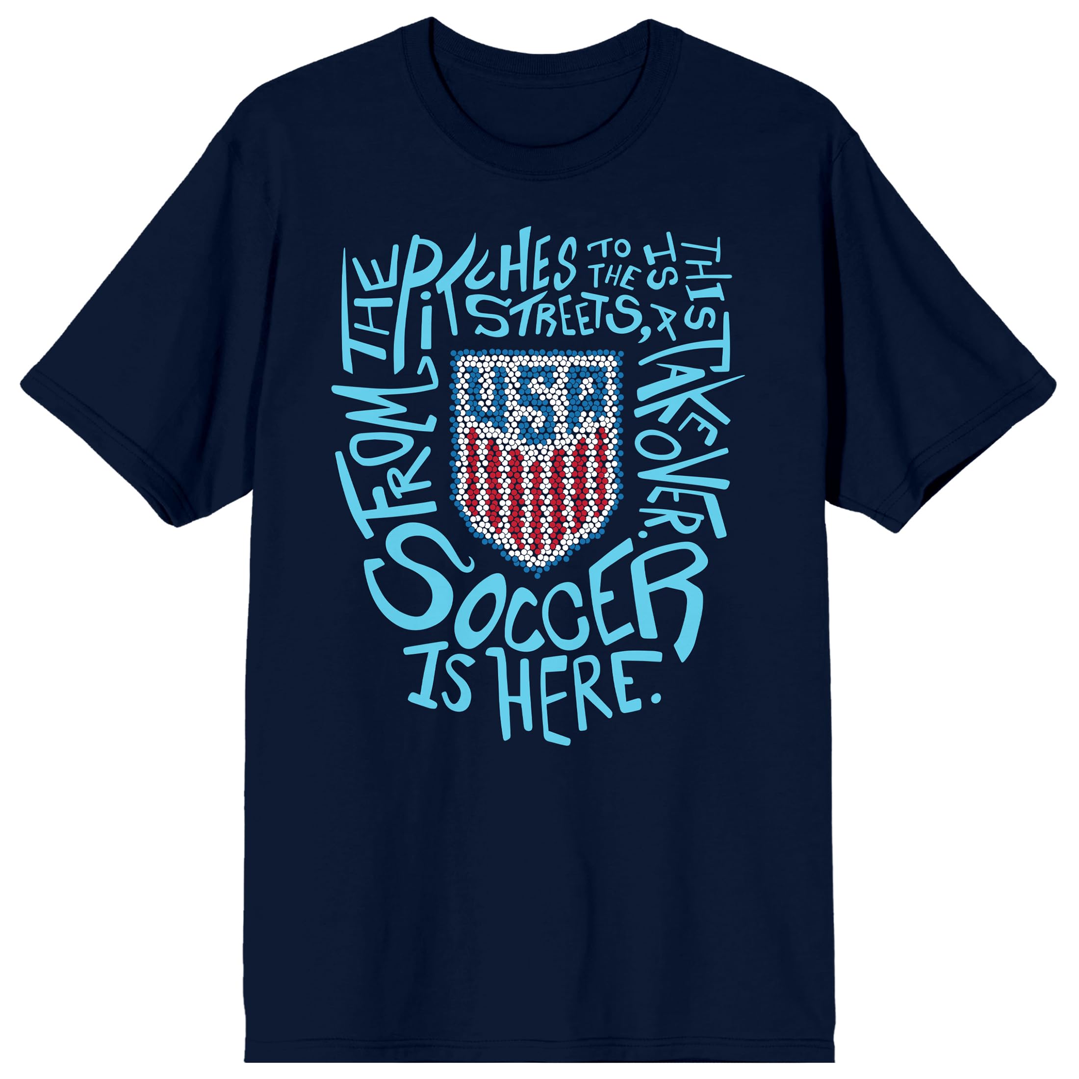 USSF Team USA Una Nacion Un Equipo Men's Navy Blue Short Sleeve Tee
