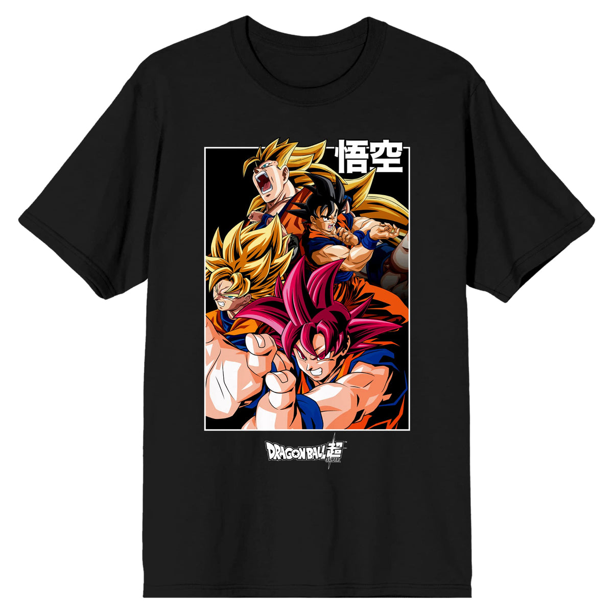 Dragon Ball Goku Super Saiyan Character Men's Black T-Shirt