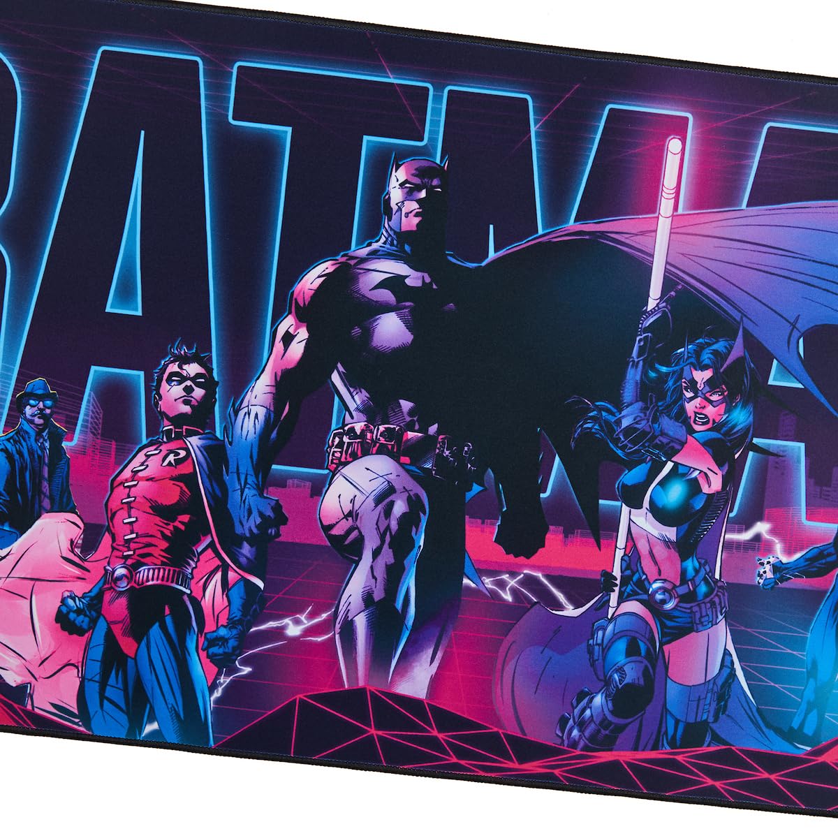 Batman Group Shot 31.5" x 15.5" Black Desk Mat