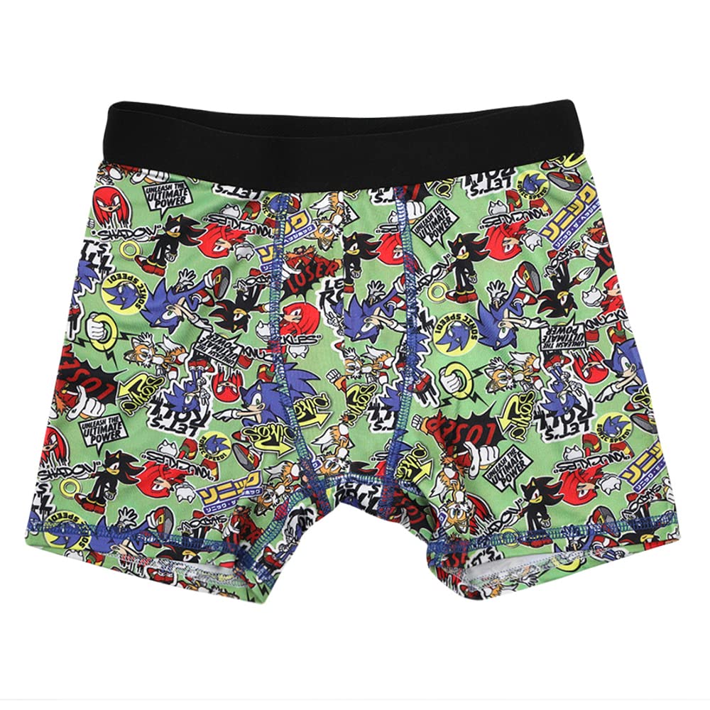 Sonic the Hedgehog Boys Boxer Briefs Set - 5 Pack Kids Underwear