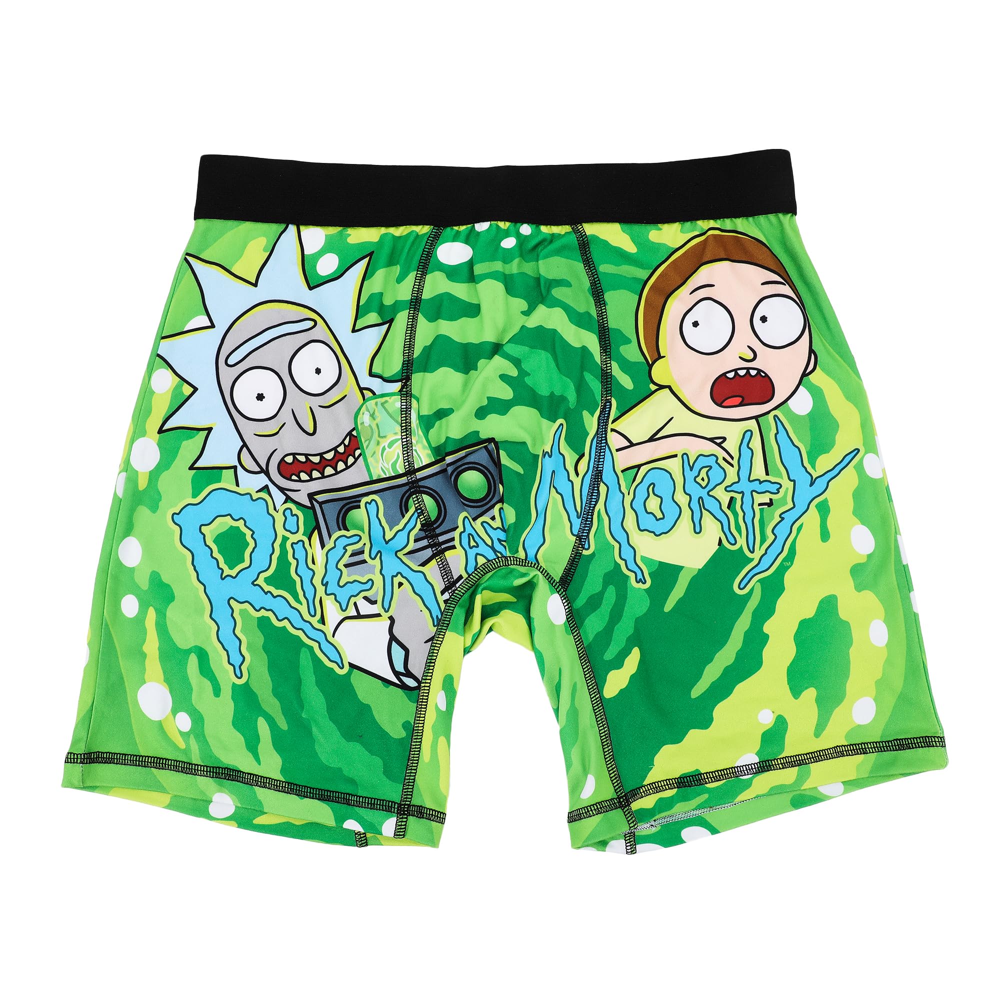 Rick & Morty Portal Art Men's Green Boxer Briefs