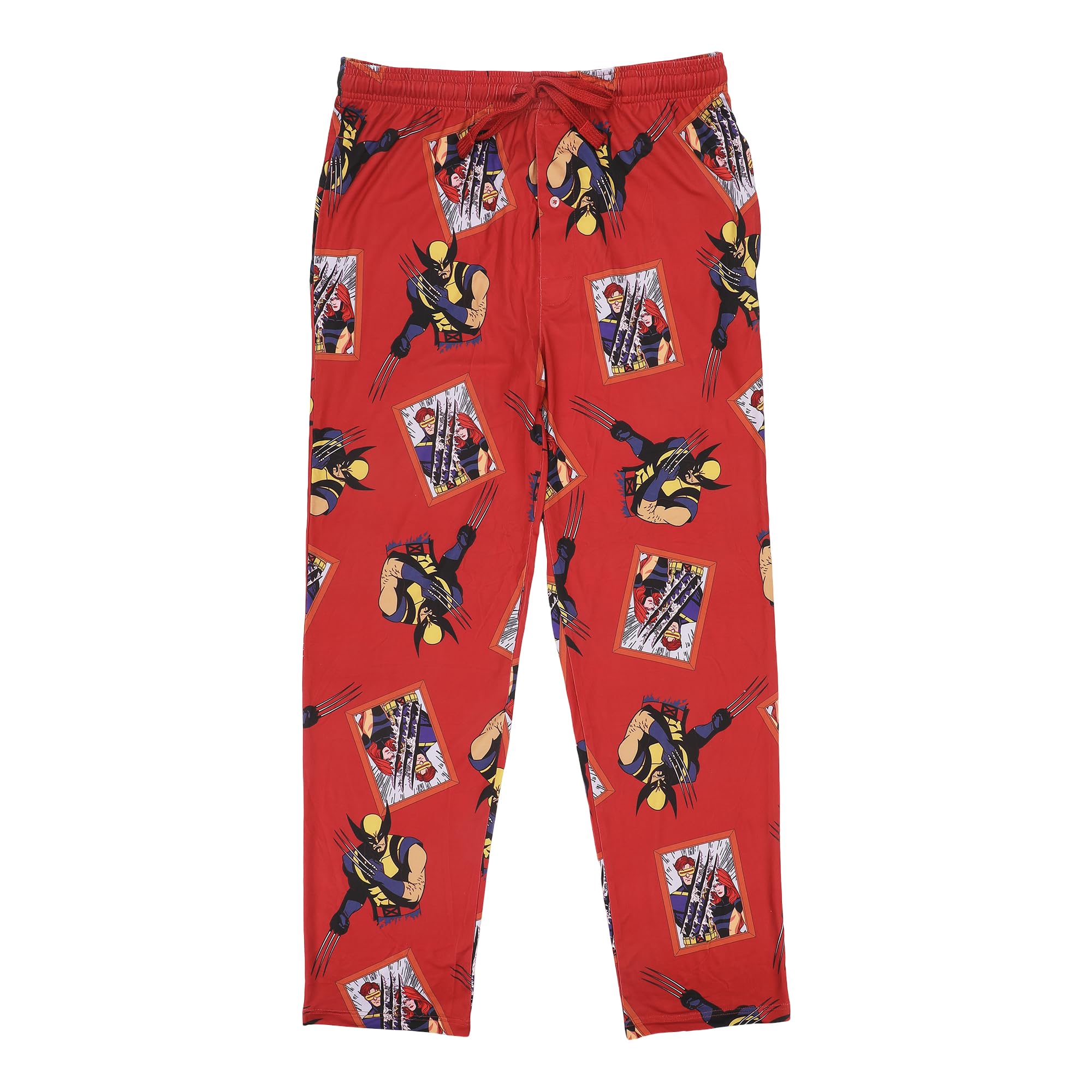 X-Men '97 Wolverine All-Over Character Print Men's Sleep Pajama Pants