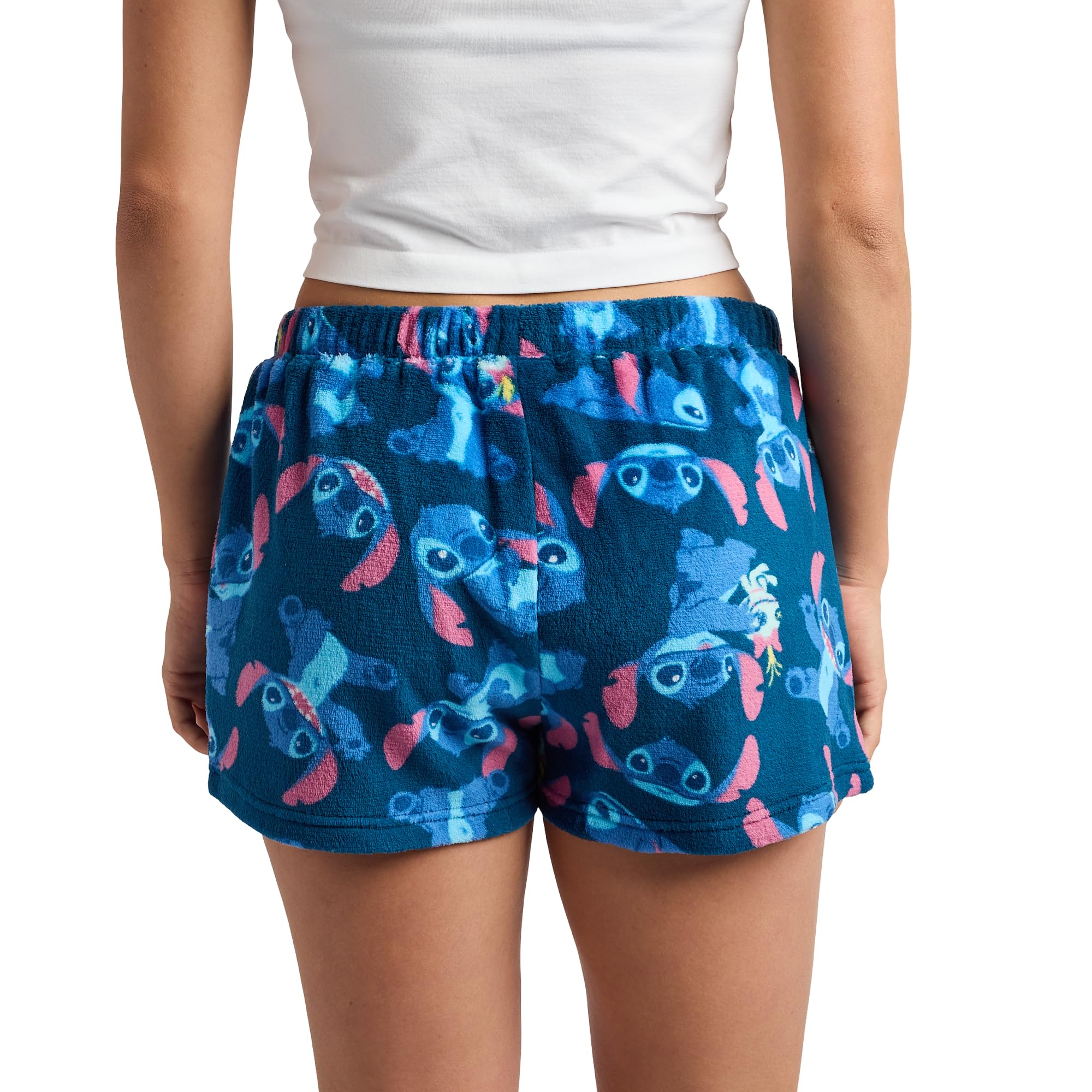 Disney's Stitch All-Over Print Women's Plush Shorts
